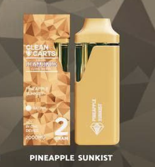 Clean Carts Disposable Pineapple Sunkist